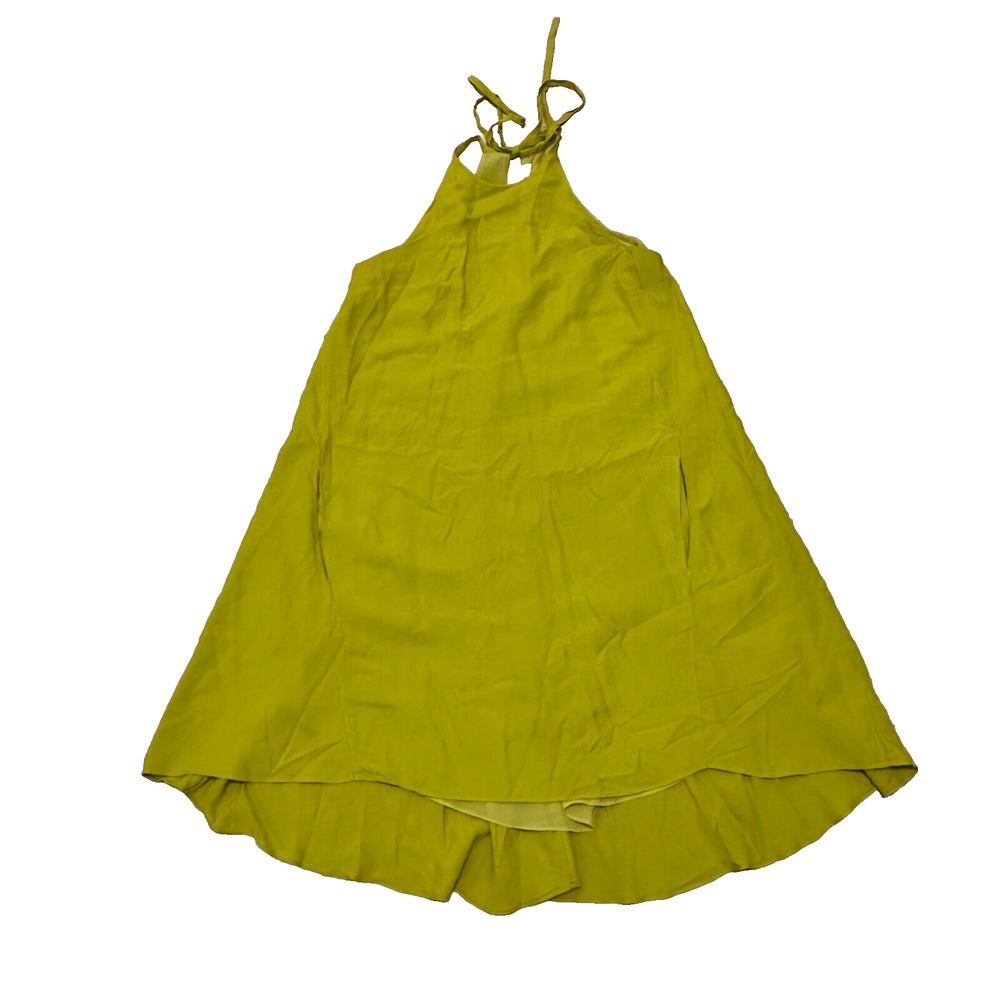 Rachel Rachel Roy Lime Green Halter Neck A Line Dress Size XS